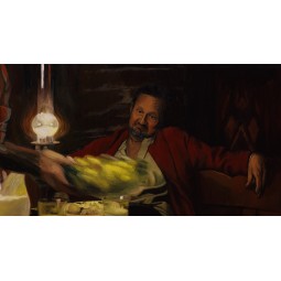 Like through a strainer -...