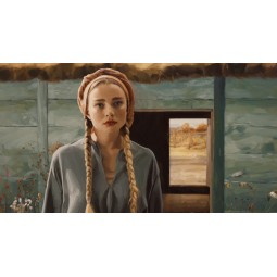 Jagna przed stawem - CH0451