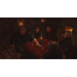 A meeting in a side room....